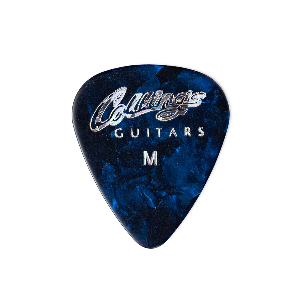 Collings Logo Blue Pearloid Picks (pack of 10)