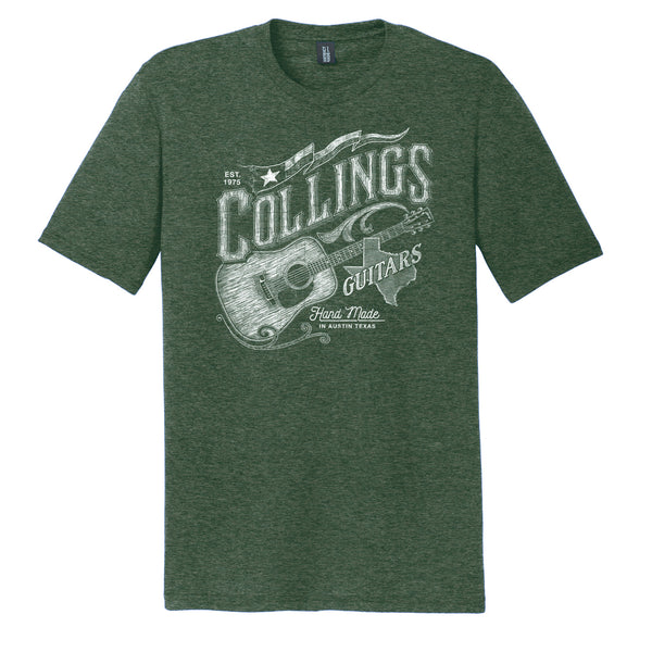 Mens Collings Mandolin Graphic T-Shirt Heather Forest