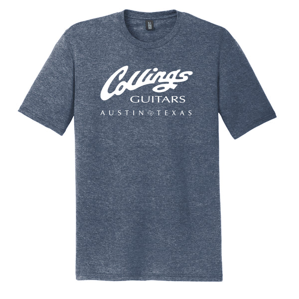Mens Collings Logo T-Shirt Navy Frost