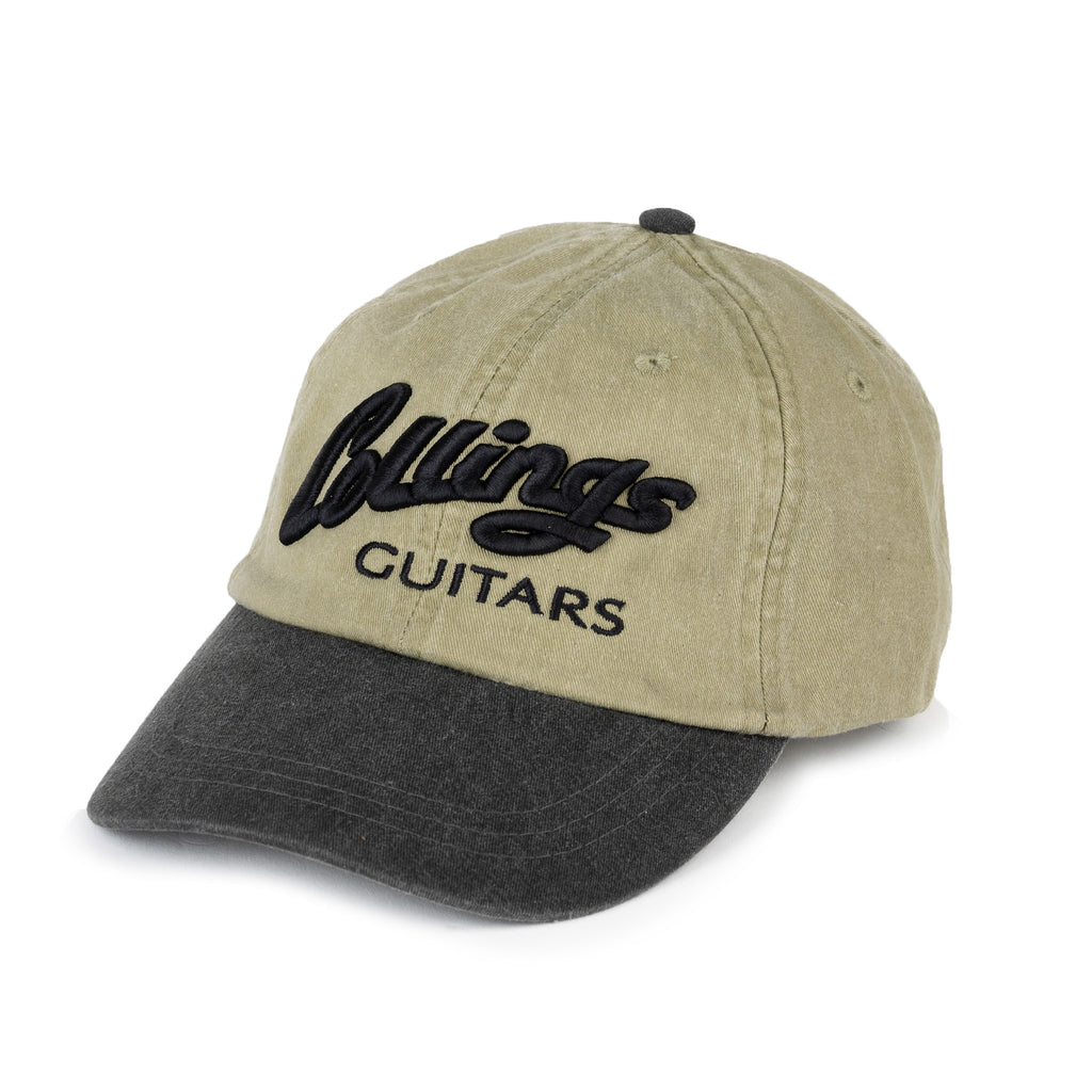 Collings Khaki/Black Hat w/Puff Embroidery