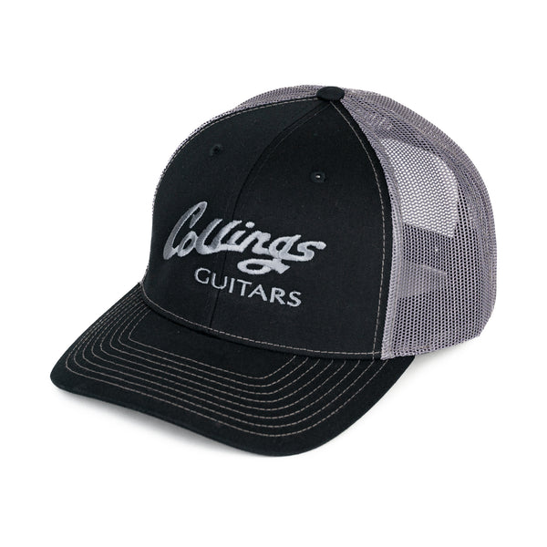 Black/Charcoal Collings Hat with Embroidered Logo