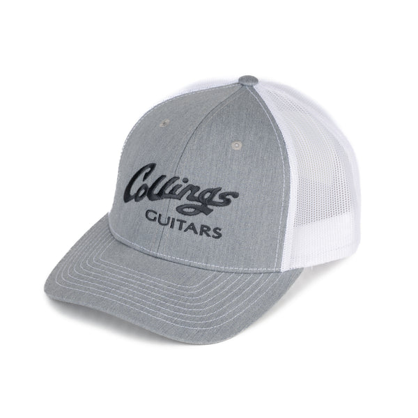 Heather Grey/White Collings Hat with Embroidered Logo